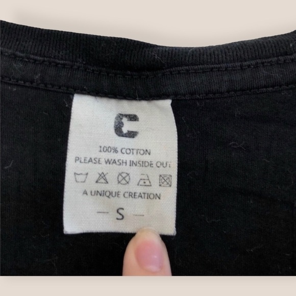 BLACK Collegiate Crew Neck New York University NYU Preppy Short Sleeve Tee - Picture 4 of 5